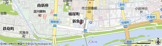 岡山県津山市新魚町12周辺の地図
