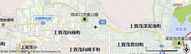 京都府京都市北区上賀茂岡本口町53周辺の地図