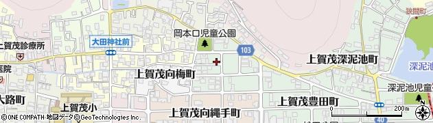 京都府京都市北区上賀茂岡本口町18周辺の地図