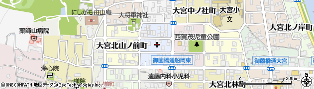 京都府京都市北区大宮西総門口町周辺の地図