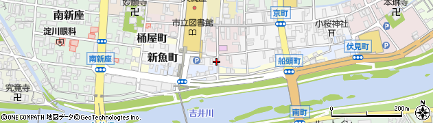 岡山県津山市新魚町27周辺の地図