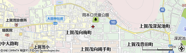 京都府京都市北区上賀茂岡本口町22周辺の地図