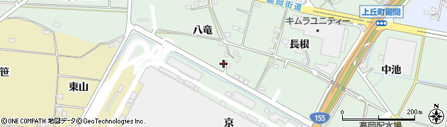愛知県豊田市上丘町八竜48周辺の地図