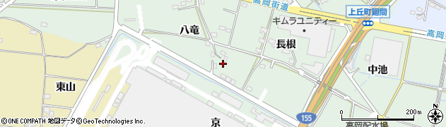 愛知県豊田市上丘町八竜51周辺の地図