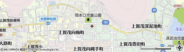 京都府京都市北区上賀茂岡本口町19周辺の地図