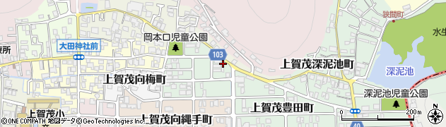 京都府京都市北区上賀茂岡本口町60周辺の地図