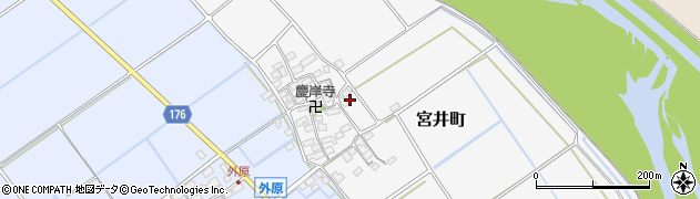 滋賀県東近江市宮井町361周辺の地図