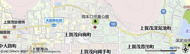 京都府京都市北区上賀茂岡本口町15周辺の地図