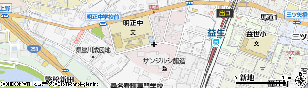 三重県桑名市明正町周辺の地図