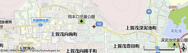 京都府京都市北区上賀茂岡本口町49周辺の地図