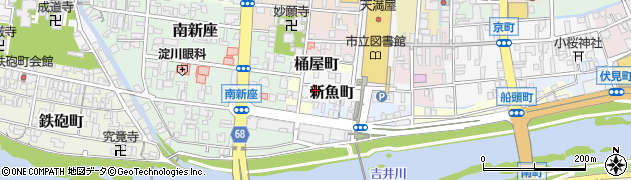 岡山県津山市新魚町4周辺の地図