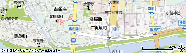 岡山県津山市新魚町2周辺の地図