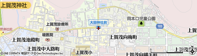 大田神社前周辺の地図