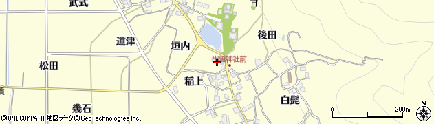 京都府亀岡市千歳町千歳（稲上）周辺の地図