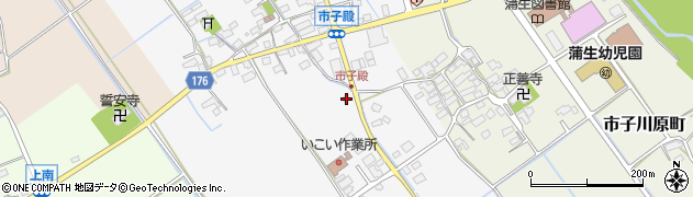 滋賀県東近江市市子殿町362周辺の地図