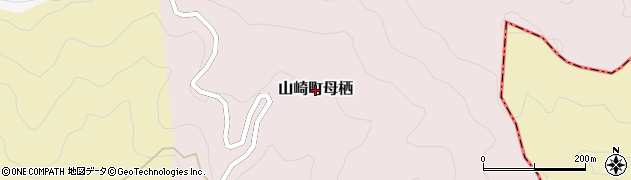 兵庫県宍粟市山崎町母栖周辺の地図
