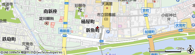 岡山県津山市新魚町60周辺の地図