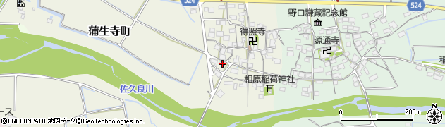 滋賀県東近江市蒲生寺町116周辺の地図