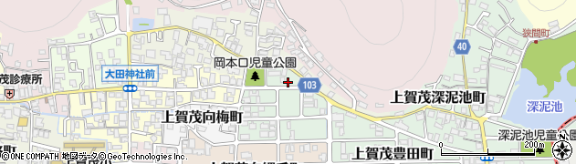 京都府京都市北区上賀茂岡本口町11周辺の地図