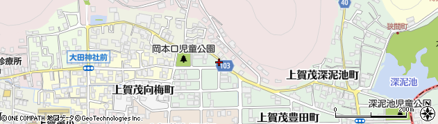 京都府京都市北区上賀茂岡本口町7周辺の地図