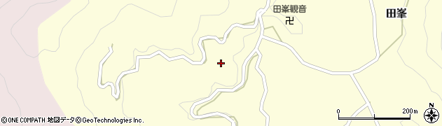 愛知県北設楽郡設楽町田峯尺地周辺の地図