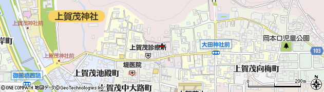 京都府京都市北区上賀茂藤ノ木町16周辺の地図