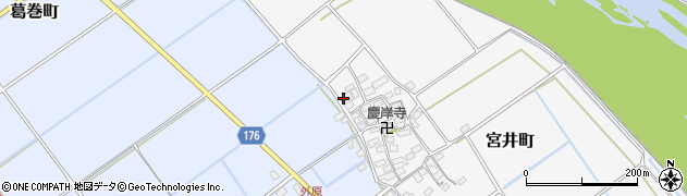 滋賀県東近江市宮井町347周辺の地図