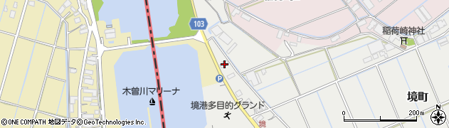 愛知県弥富市境町43周辺の地図