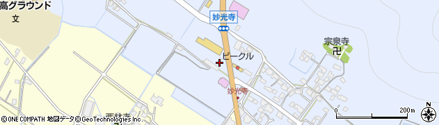 滋賀県野洲市妙光寺203周辺の地図