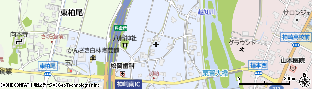 兵庫県神河町（神崎郡）加納周辺の地図