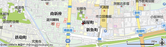 岡山県津山市桶屋町周辺の地図