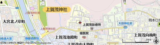 京都府京都市北区上賀茂山本町周辺の地図