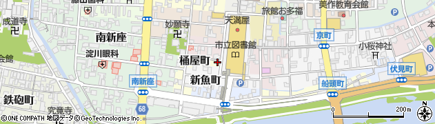 岡山県津山市桶屋町1周辺の地図