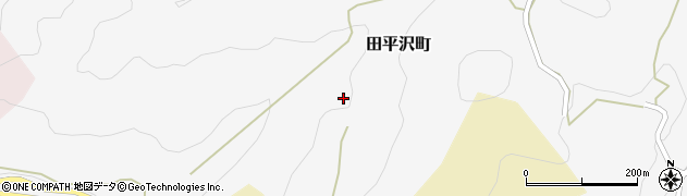 愛知県豊田市田平沢町屋ケ沢周辺の地図