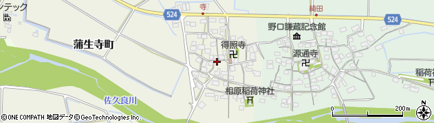 滋賀県東近江市蒲生寺町周辺の地図