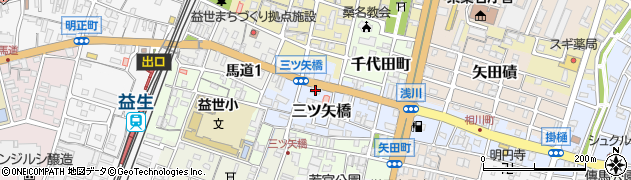 桑名三重信用金庫馬道支店周辺の地図