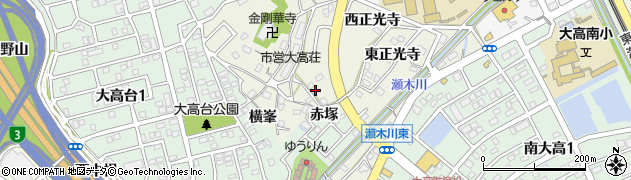 愛知県名古屋市緑区大高町赤塚14周辺の地図