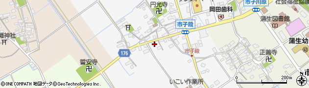 滋賀県東近江市市子殿町318周辺の地図