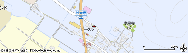 滋賀県野洲市妙光寺197周辺の地図