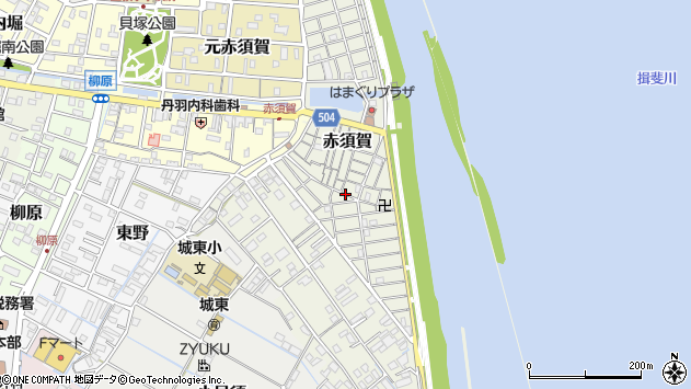 〒511-0033 三重県桑名市赤須賀の地図