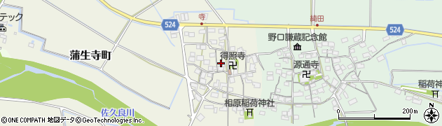 滋賀県東近江市蒲生寺町65周辺の地図