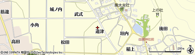 京都府亀岡市千歳町千歳道津周辺の地図