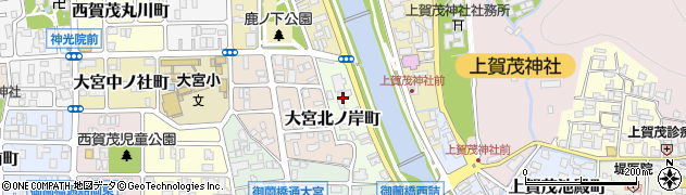 京都府京都市北区大宮北ノ岸町周辺の地図