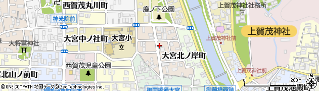 京都府京都市北区大宮田尻町周辺の地図