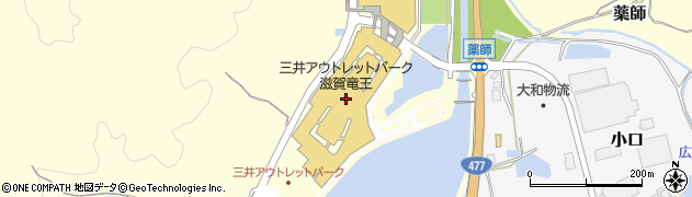 三井アウトレットパーク　滋賀竜王周辺の地図