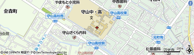 守山高等学校　第１学年周辺の地図