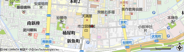 岡山県津山市新魚町17周辺の地図