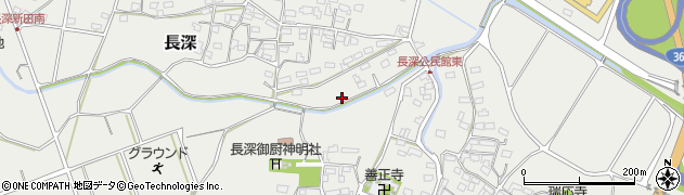三重県東員町（員弁郡）長深周辺の地図