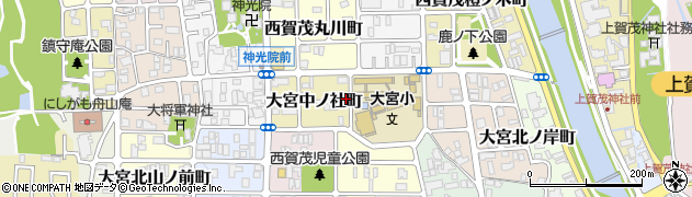 京都府京都市北区大宮中ノ社町周辺の地図