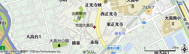 愛知県名古屋市緑区大高町赤塚周辺の地図